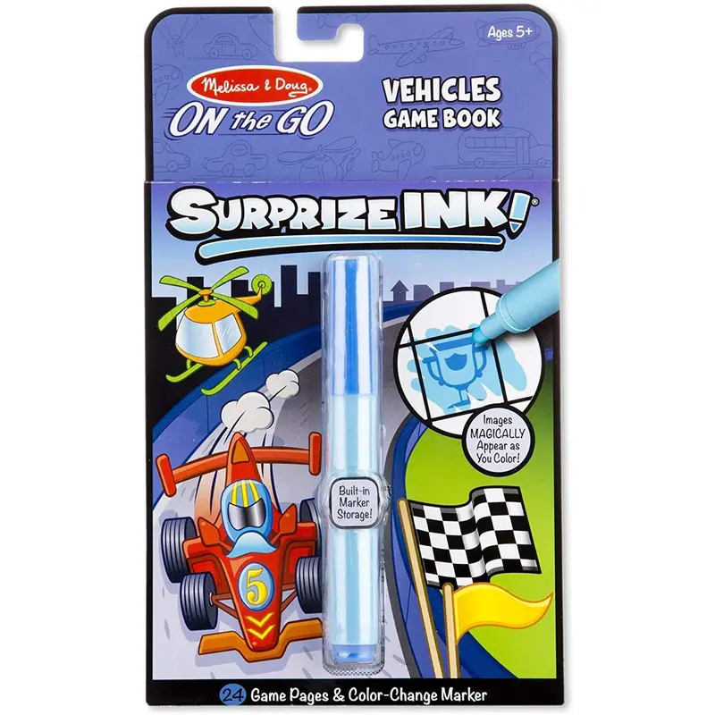 Melissa & Doug 15286 Surprise Ink, On The Go - Vehicles Game Book