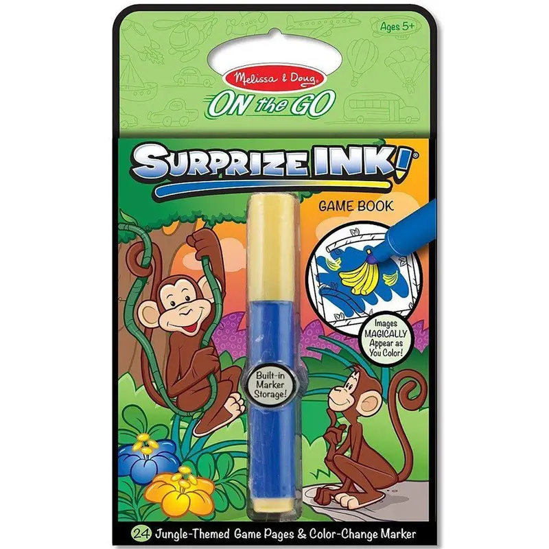 Melissa & Doug 15287 Surprise Ink, On The Go - Jungle Animals Game Book