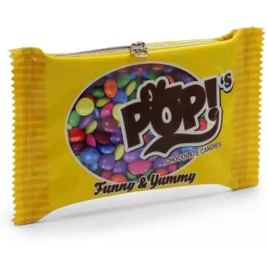 Oh My Pop Chocolate Candy Toiletry Bag 30cm - Yellow