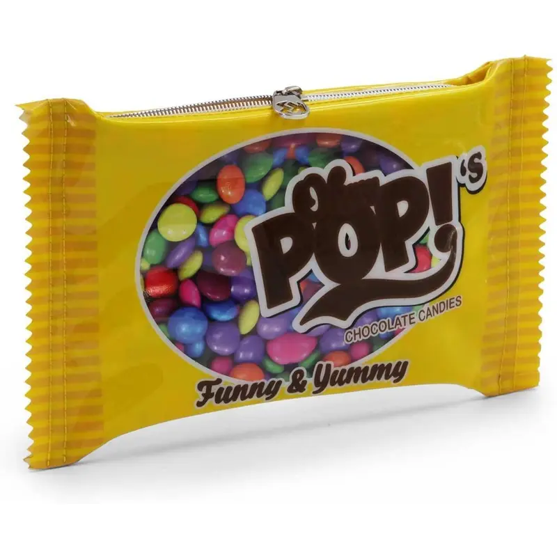 Oh My Pop Chocolate Candy Toiletry Bag 30cm - Yellow
