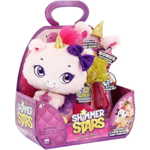 Shimmer Stars Twinkle Unicorn 28cm Plush - Pink