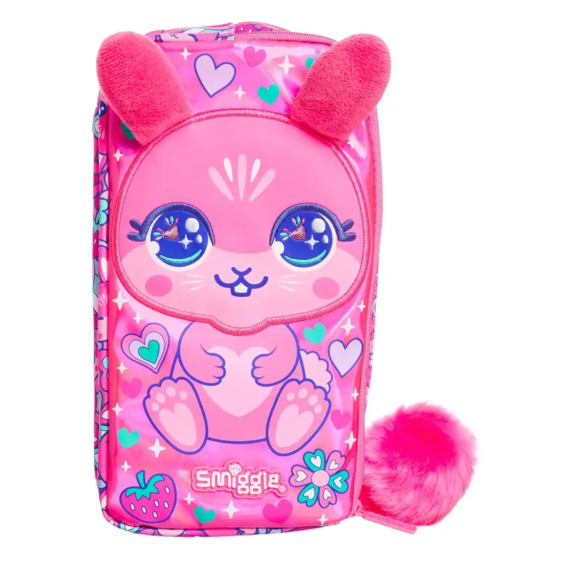 Smiggle Budz Character Two Pocket Pencil Case - Pink