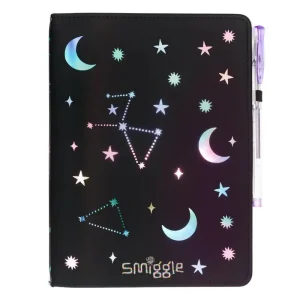 Smiggle Lunar A5 Notebook - Black