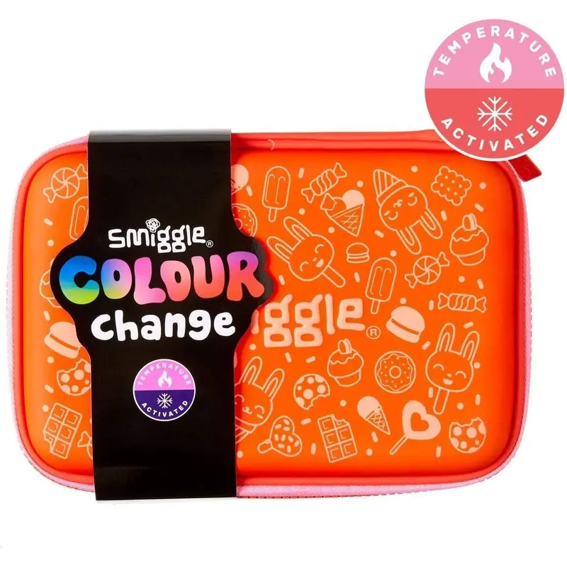 Smiggle Pencil Case Colour Change - Coral