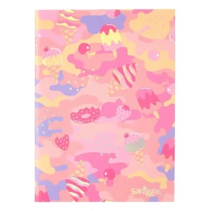 Smiggle Seek A6 Lined Exercise Book - Coral