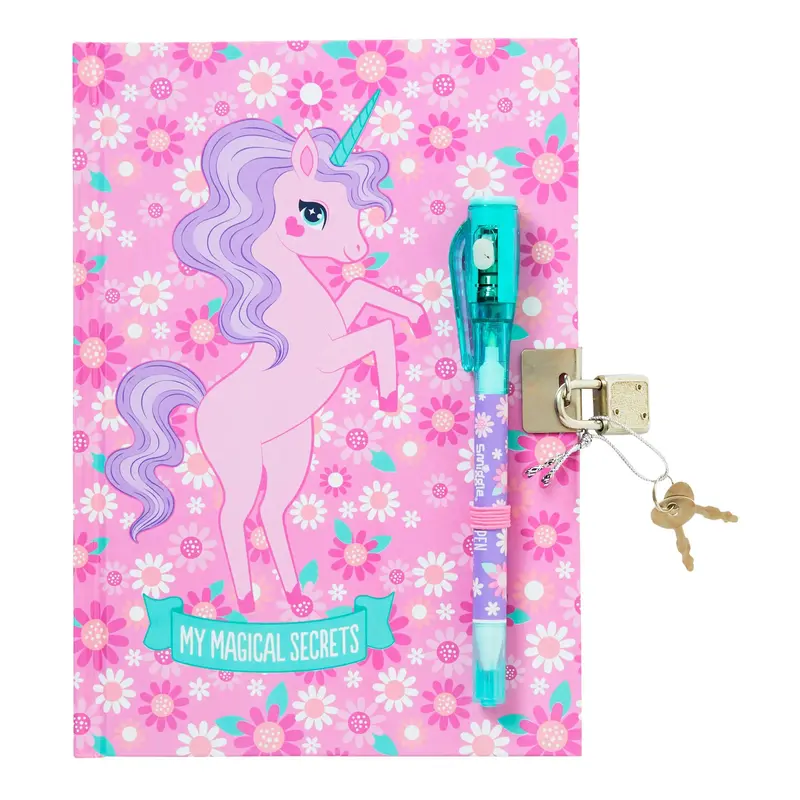 Smiggle Spy A5 Unicorn Lockable Notebook