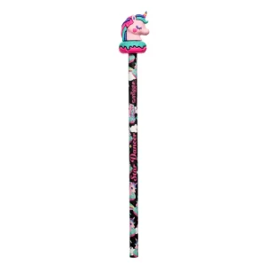 Smiggle Unicorn Universe Pencil with Scented Topper - Black