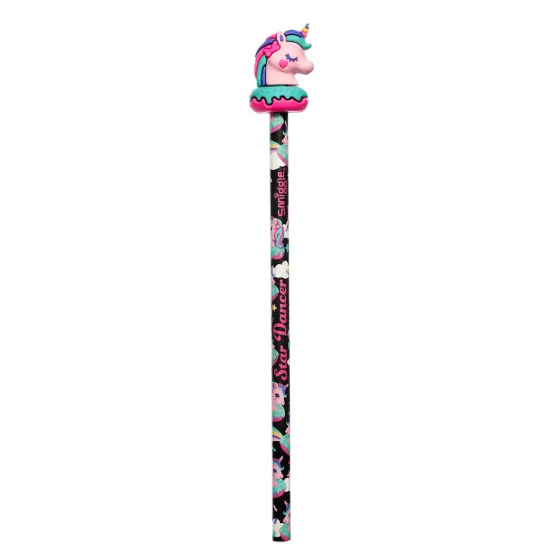 Smiggle Unicorn Universe Pencil with Scented Topper - Black