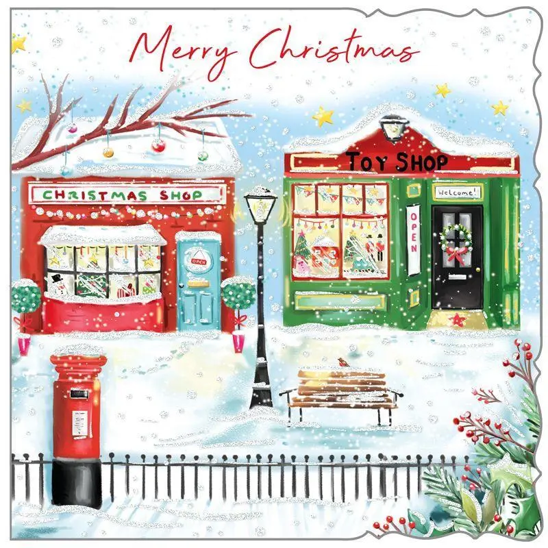 Christmas Shopping Premium Boxed Cards 10 Pack