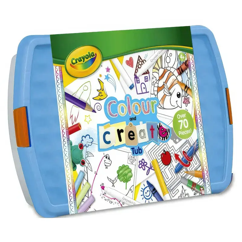 Crayola Colour and Create Tub with Over 80 Pieces