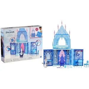 Frozen 2 Elsa's Fold and Go Ice Palace Castle Playset