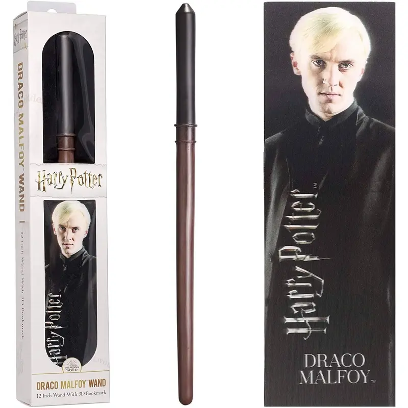 Harry Potter Draco Malfoy Wand 12-inch Wand with 3D Bookmark