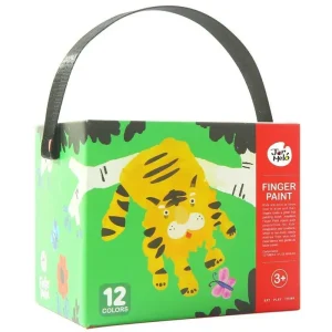 Jar Mel 12 Colour Finger Paint Set with Carry Case