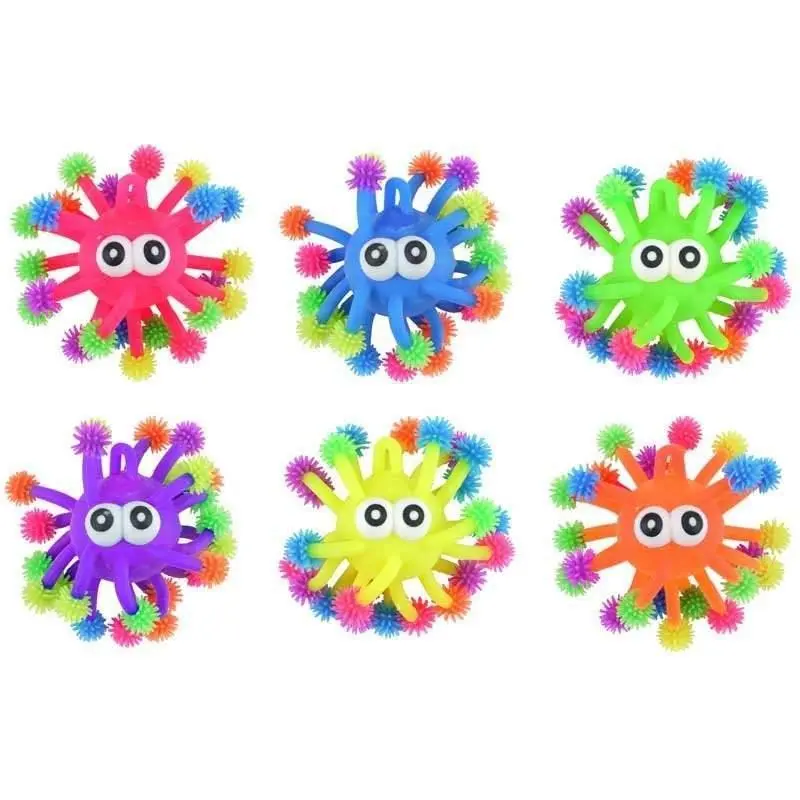 Light Up Squidgy Puffer Monsters 8cm - Assorted