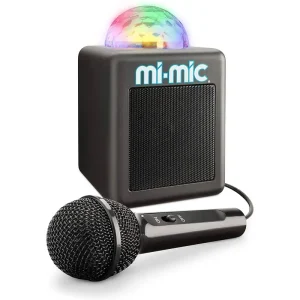 Mi-mic Mini Kids Karaoke Machine and Disco Cube Speaker