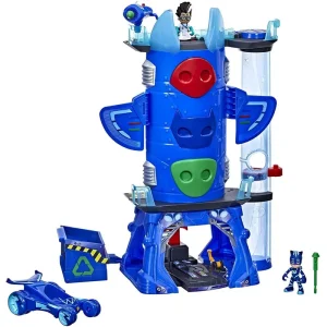 PJ Masks Deluxe Battle Hq Headquarters Playset with 2 Action Figures and Vehicle