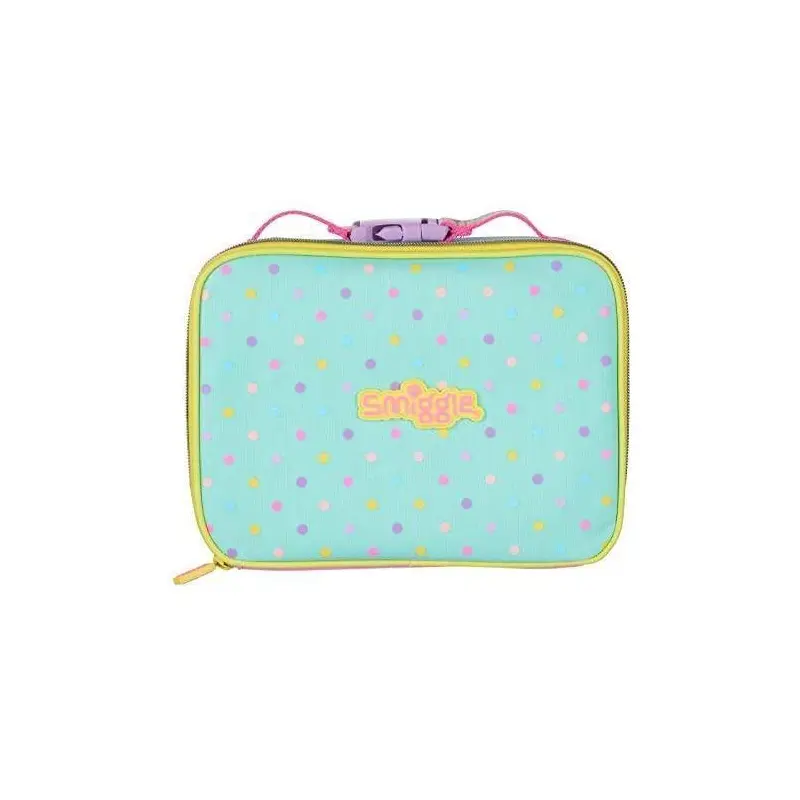 Smiggle Explore Attachable Square Lunchbox Pastel