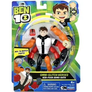 Ben 10 Action Figure - Four Arms Omni Glitch