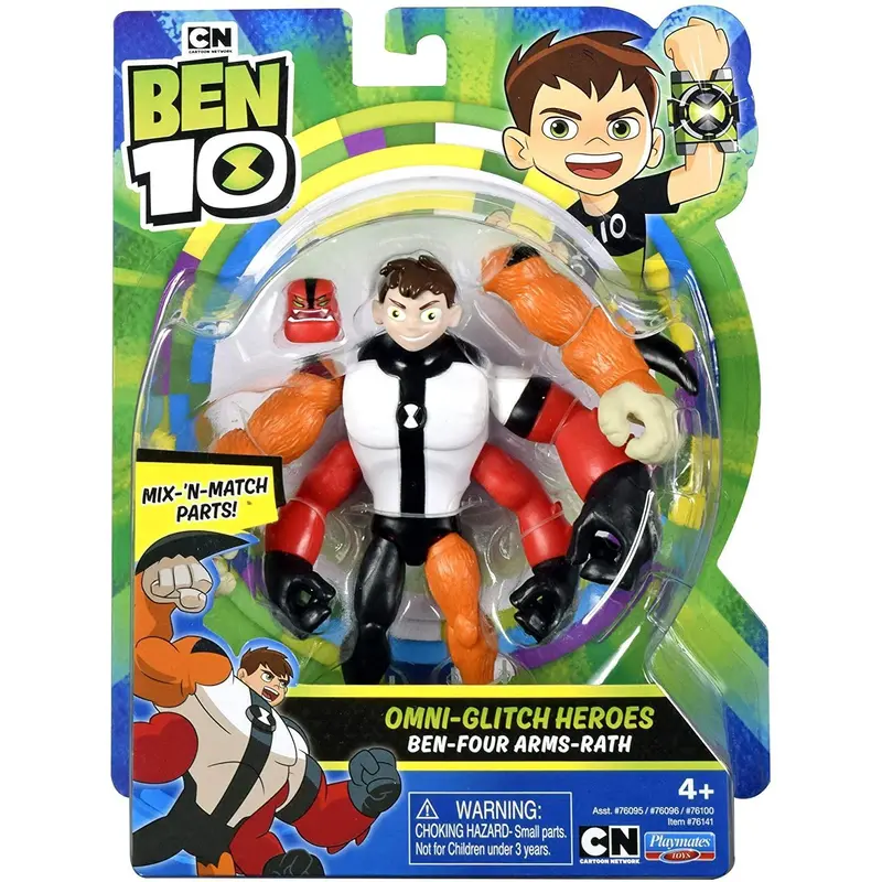 Ben 10 Action Figure - Four Arms Omni Glitch