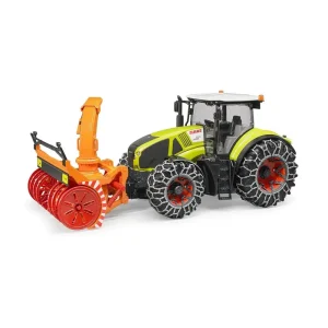 Bruder Claas Axion 950 with Snow Chains and Snowblower