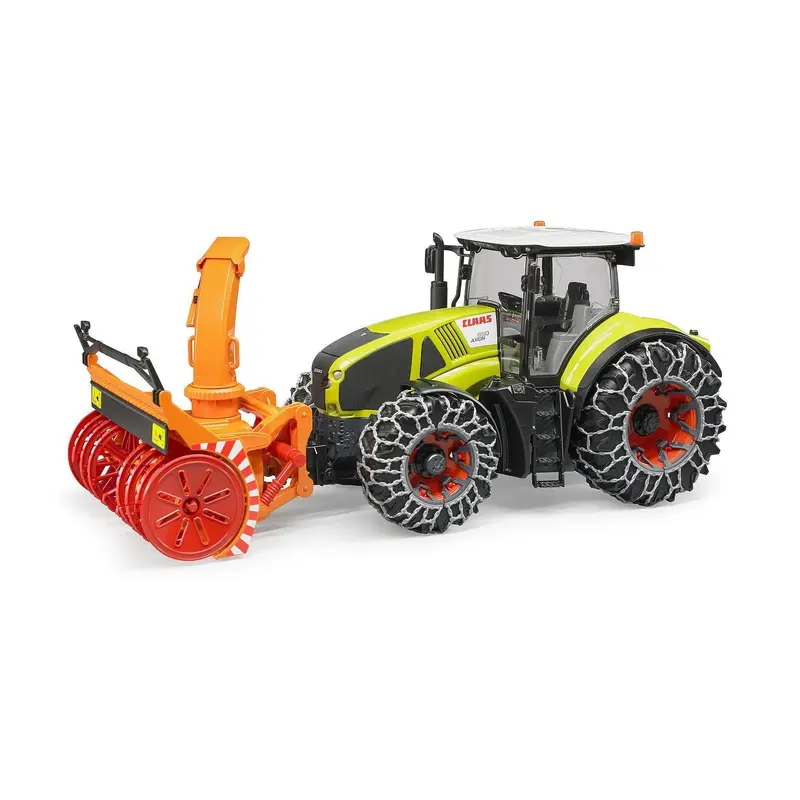 Bruder Claas Axion 950 with Snow Chains and Snowblower