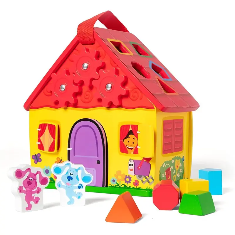 Melissa & Doug Blues Clues & You Wooden Take-along House