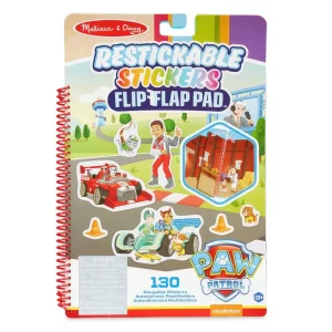 Melissa & Doug PAW Patrol Restickable Stickers Flip-flap Pad - Classic Missions
