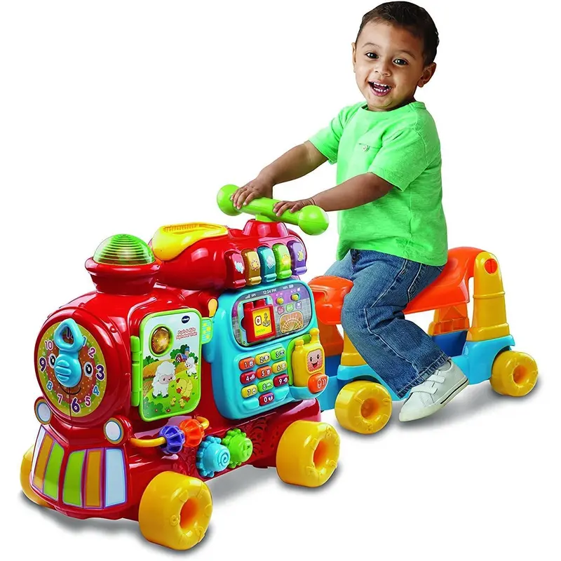 Vtech Baby Push and Ride Alphabet Train Push Along Toy - Greek