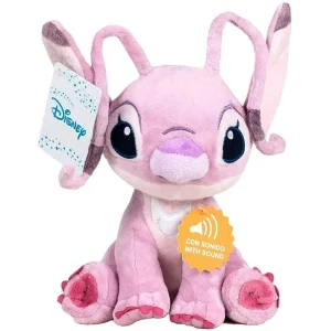 Disney Stitch Plush  Angel Soft Plush Toy with Sound 20cm - Pink