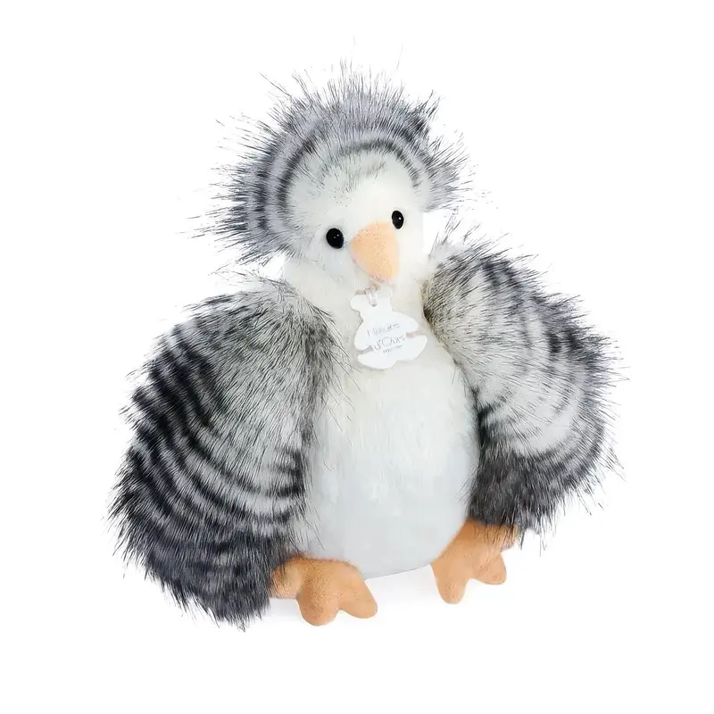 DOUDOU Black & White Hen Plush Toy 20cm