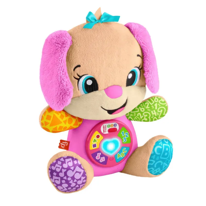 Fisher-Price Laugh & Learn Smart Stages Sis Pink Plush Musical Learning Toy