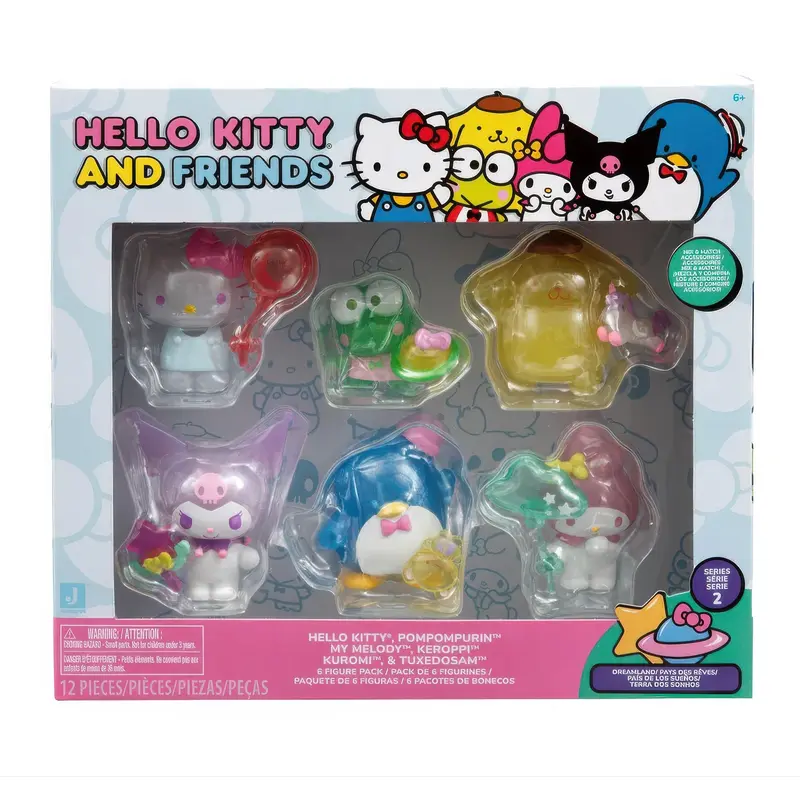 Hello Kitty Figures 5cm - Pack of 6