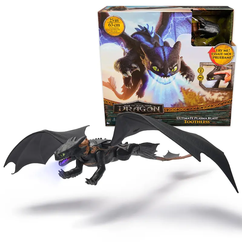 How To Train Your Dragon Ultimate Plasma Blast 25-inch Wide Toothless