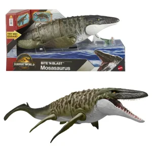 Jurassic World Rebirth Bite 'n Blast Mosasaurus Dinosaur
