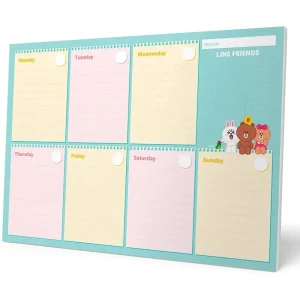 Line Friends A4 Weekly Planner