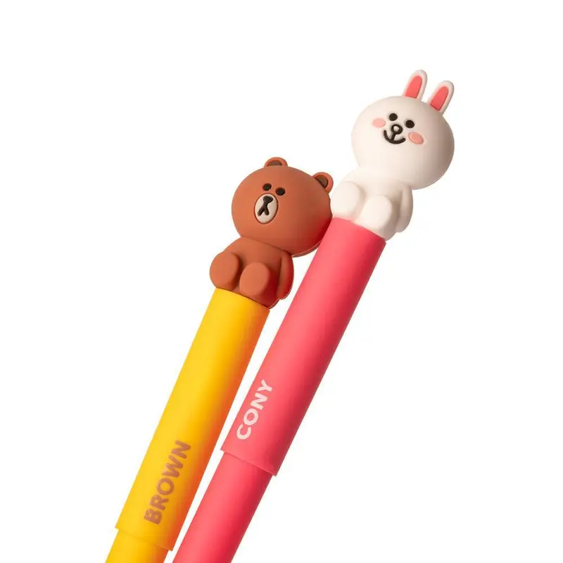 Line Friends Ballpoint Pen with 3D Topper