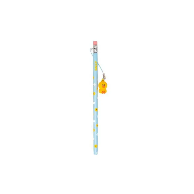 Line Friends Pencil with 3D Mascot Dangler