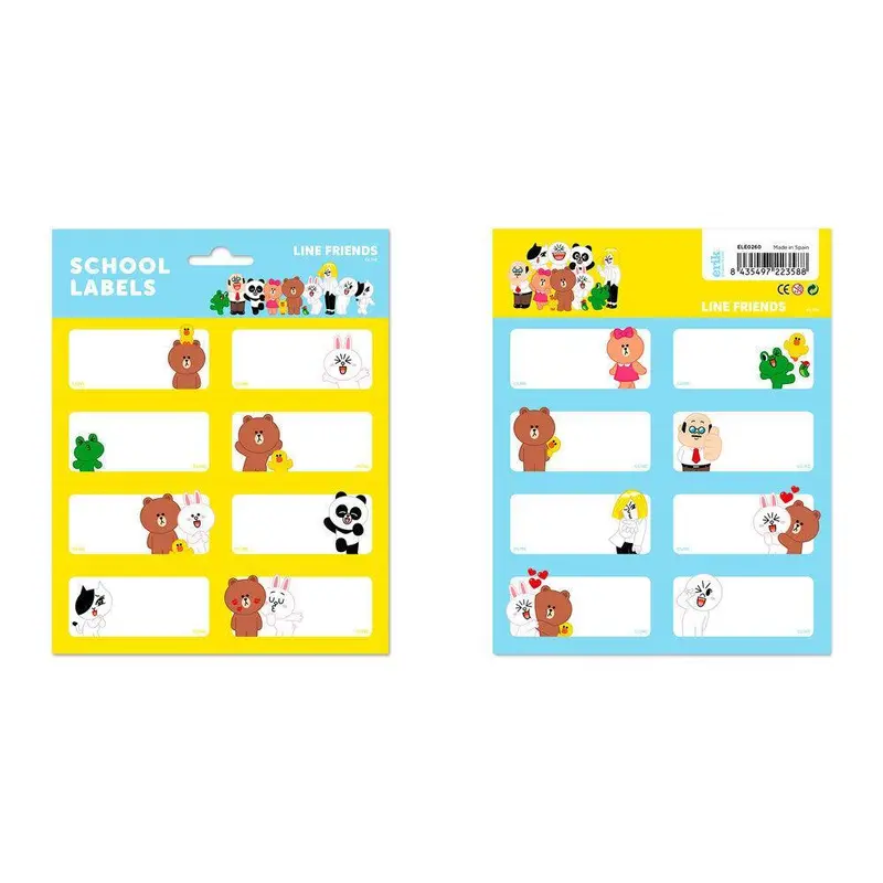 Line Friends Self-adhesive Labels