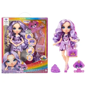 Rainbow High Violet (purple) with Slime Kit & Pet