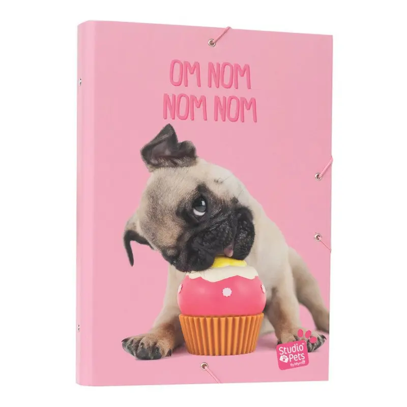 Studio Pets Puppies Elastic Folder A4