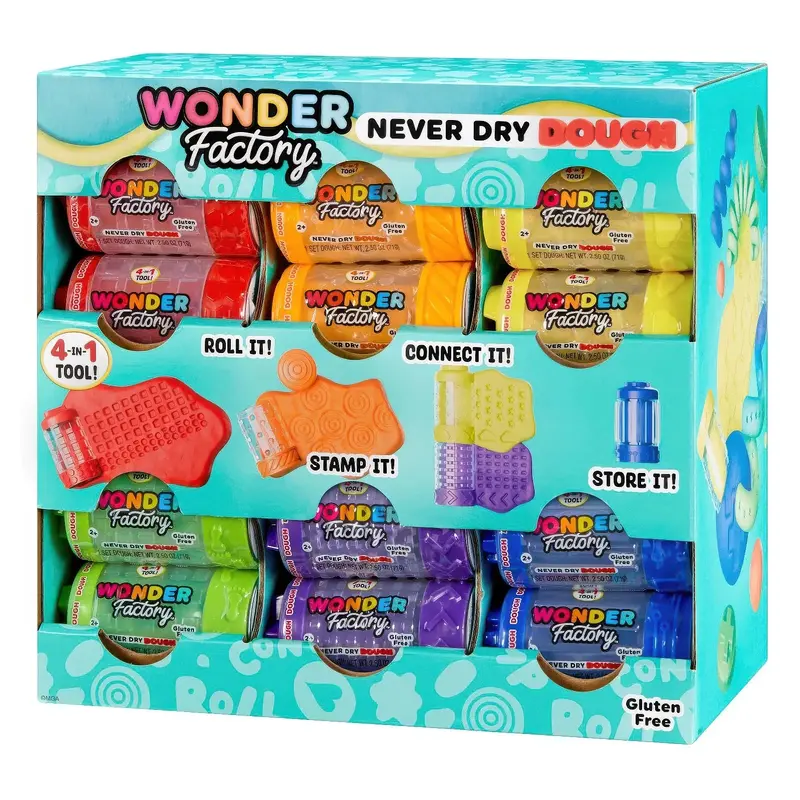 Wonder Factory Never Dry Dough Singles - Assorted