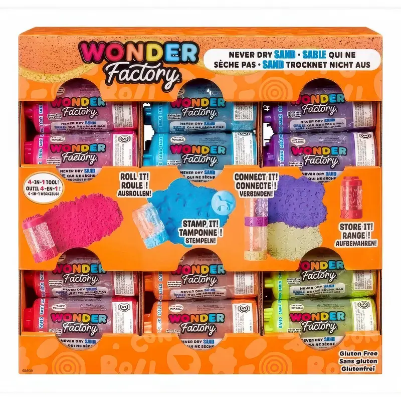 Wonder Factory Never Dry Sand Singles - Assorted