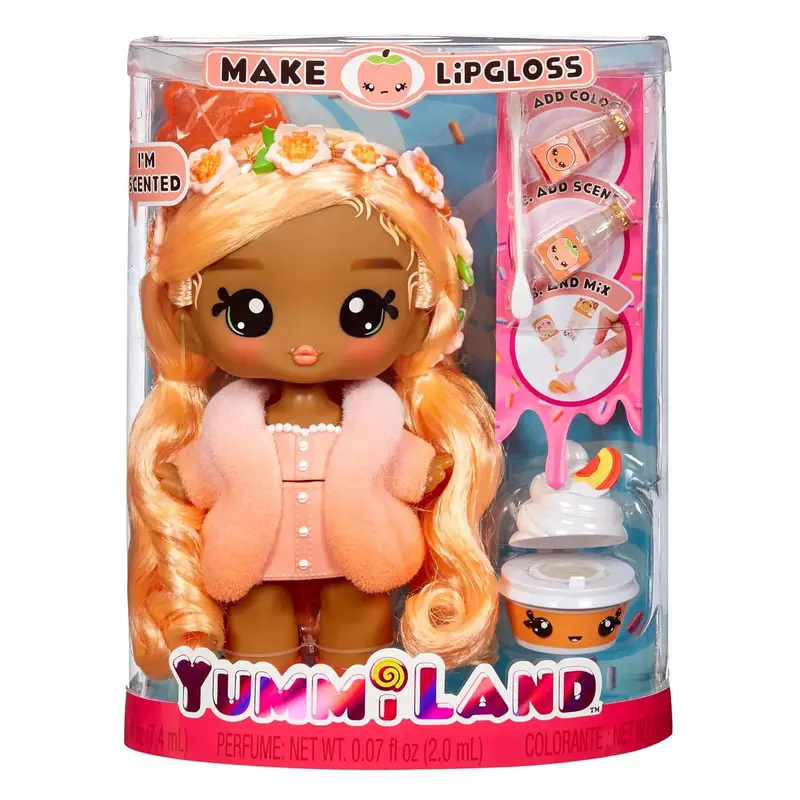 Yummiland Large Doll + Lipgloss Pet- Piper Peach