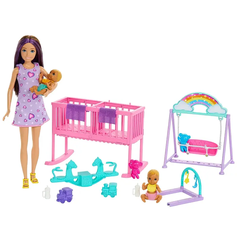 Barbie Skipper Babysitter Doll and Nursery Playset