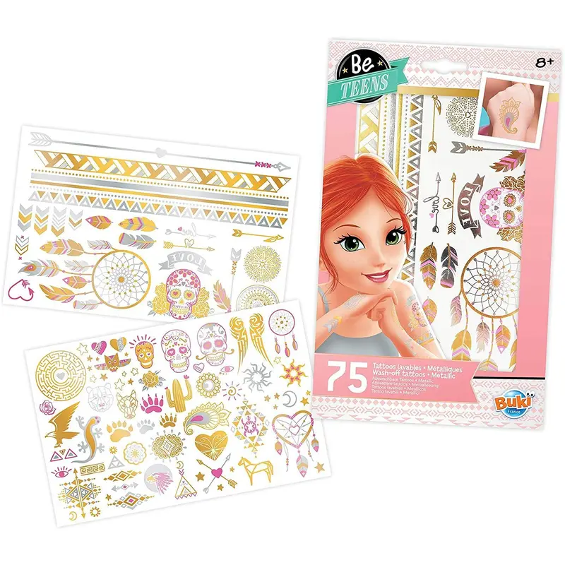 BUKI Washable Tattoos - Metallic