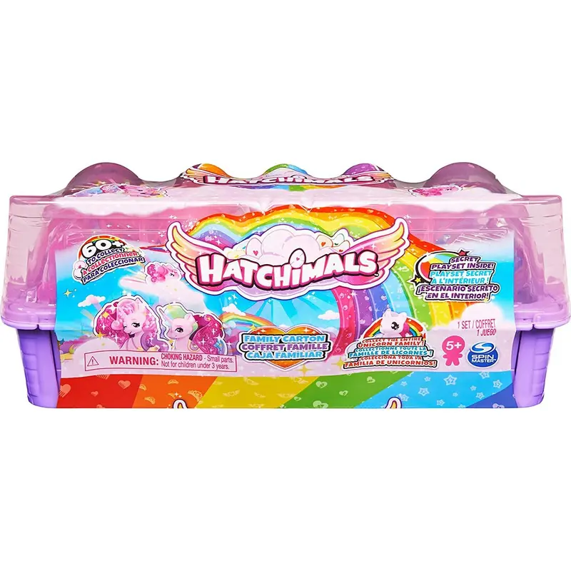 Hatchimals Colleggtibles Unicorn Family Carton with Surprise Playset