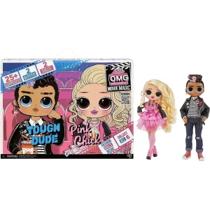 LOL Surprise! OMG Movie Magic Fashion Dolls 2-pack Tough Dude & Pink Chick