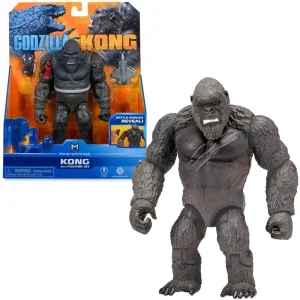 Godzilla Vs Kong 6-inch Hollow Earth Monsters - Kong with Fighter Jet