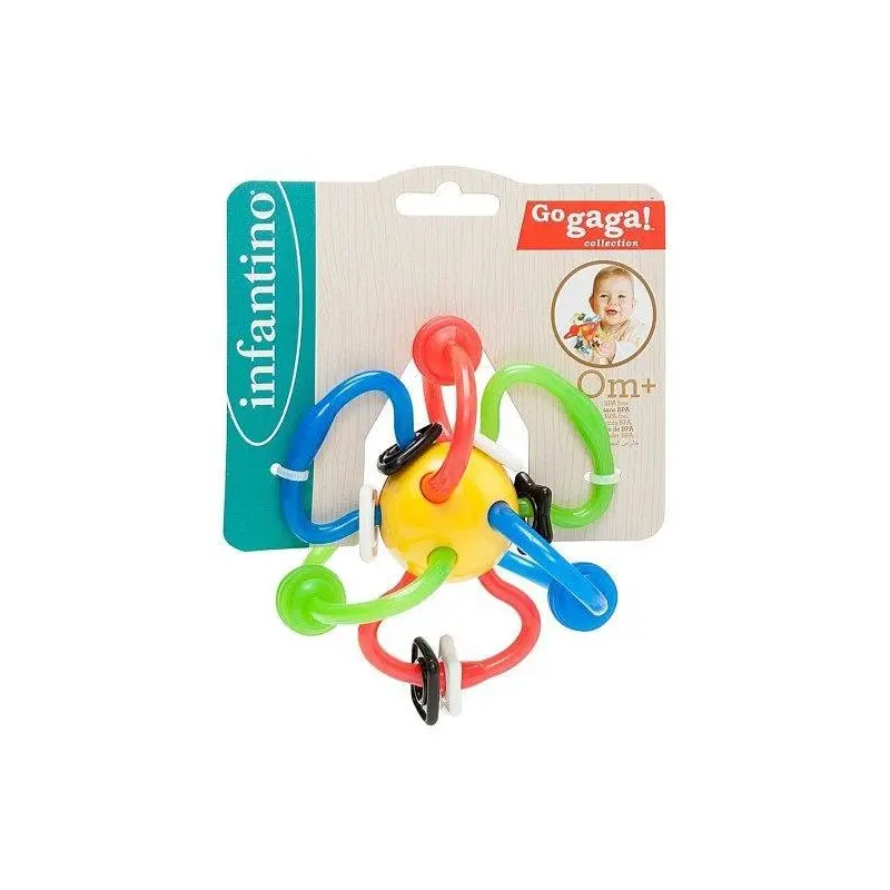 Infantino Go Gaga Rattle & Teether Bendy Tubes