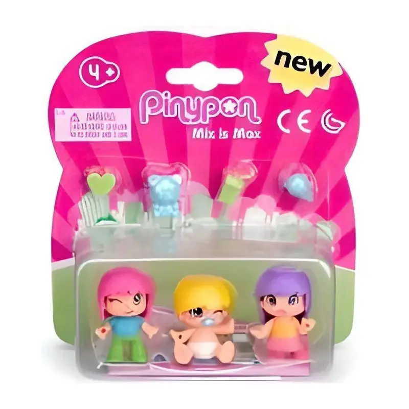 Pinypon Mix Is Max Babies Figure 3-pack - Assorted